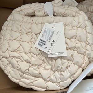 Cos quilted mini bag stone